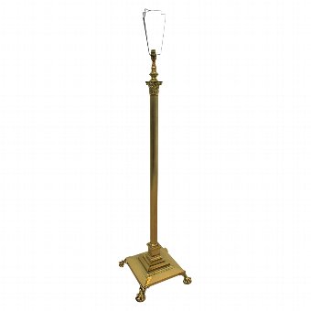 Victorian Brass Corinthian Standard Lamp
