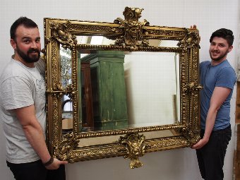 Antique Victorian Gilt Mirror