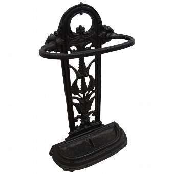 Late Victorian Cast Iron Stick Stand