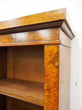 Antique Pair of Walnut Tall Open Bookcases