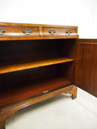 Antique George II Style Figured Walnut Cupboard