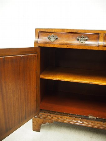 Antique George II Style Figured Walnut Cupboard