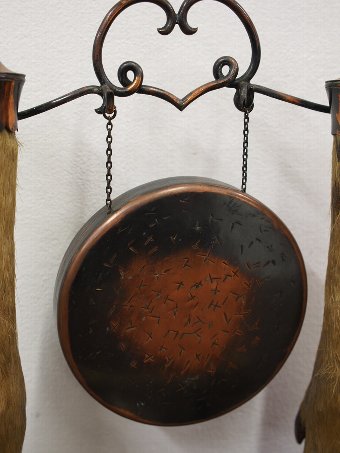 Antique Late Victorian Zoomorphic Dinner Gong