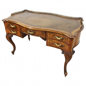 Victorian French Style Walnut Desk