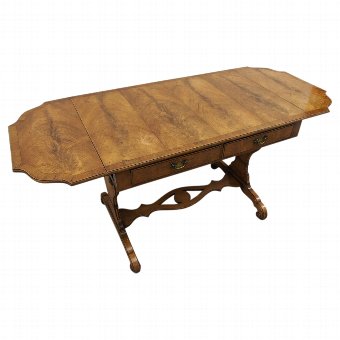 Georgian Style Figured Walnut Sofa Table 