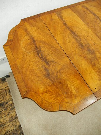 Antique Georgian Style Figured Walnut Sofa Table 