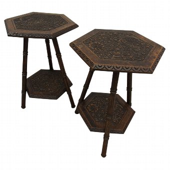 Unusual Pair of Occasional Two-Tier Tables