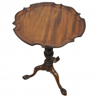 Tripod Occasional Table with Petal Edge