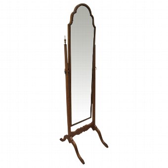 Walnut Cheval Mirror