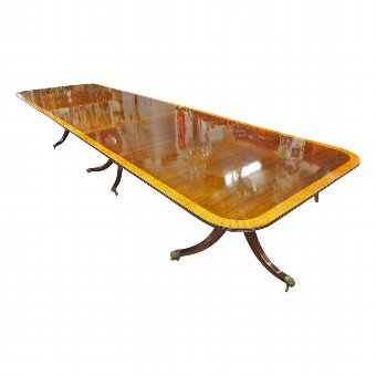 George III Style Mahogany Dining Table