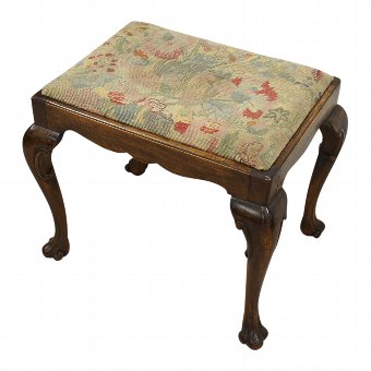 George II Style Walnut Stool