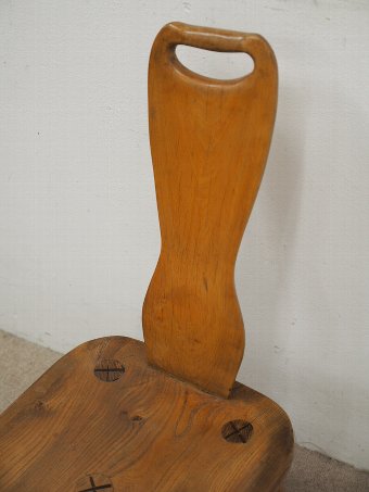 Antique Low Elm Chair