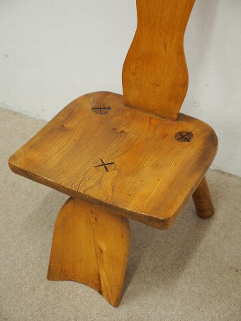 Antique Low Elm Chair