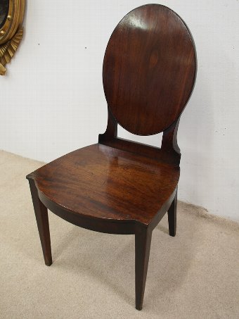 Antique George III Mahogany Hall Chair