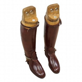 Pair of Mens Leather Riding Boots