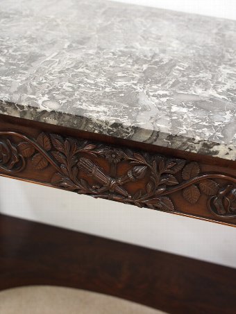 Antique William IV Console Table with Marble Top