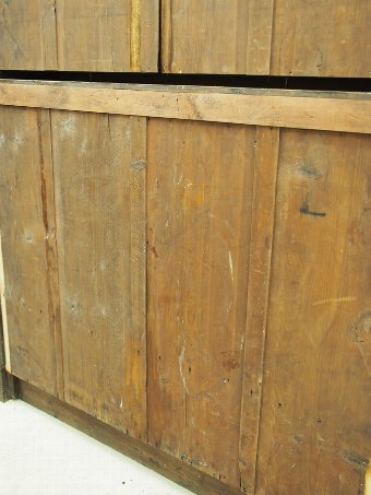 Antique  Late Victorian Painted Oak Open Bookcase
