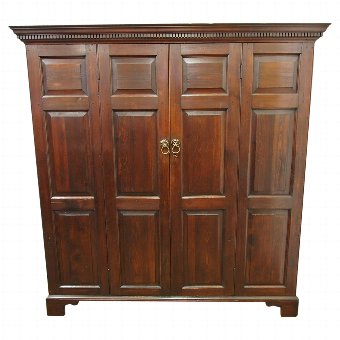 George III Style Stained Pine Wardrobe
