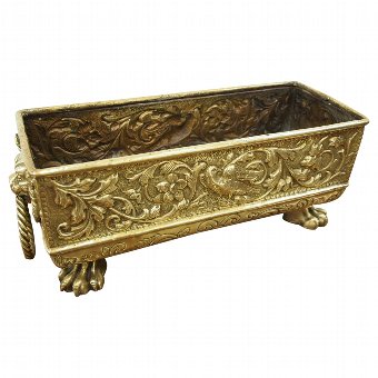 Cast Brass Planter or Jardiniere