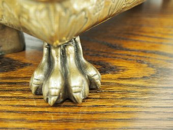 Antique Cast Brass Planter or Jardiniere