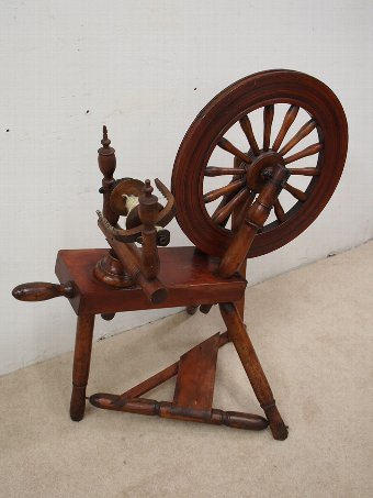 Antique Unusual Victorian Spinning Wheel