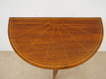 Antique Sheraton Style Demi Lune Table
