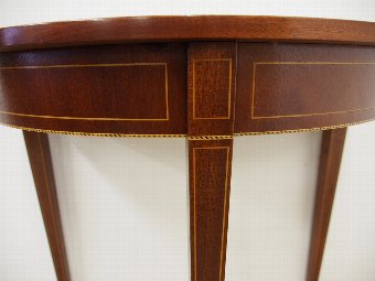Antique Sheraton Style Demi Lune Table