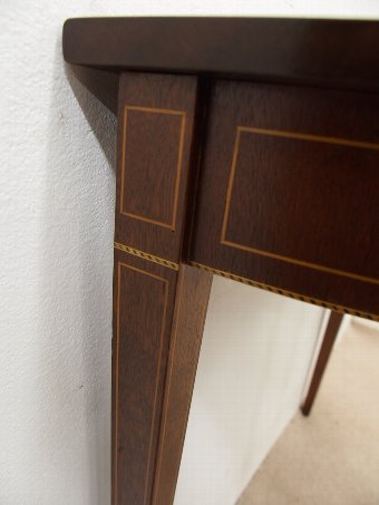 Antique Sheraton Style Demi Lune Table