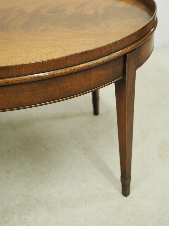 Antique George III Style Flame Mahogany Coffee Table