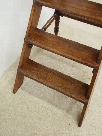 Antique Victorian Library Steps
