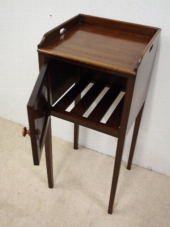 Antique Late Georgian Mahogany Bedside Locker