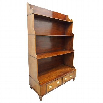 Regency Mahogany Waterfall Bookcase
