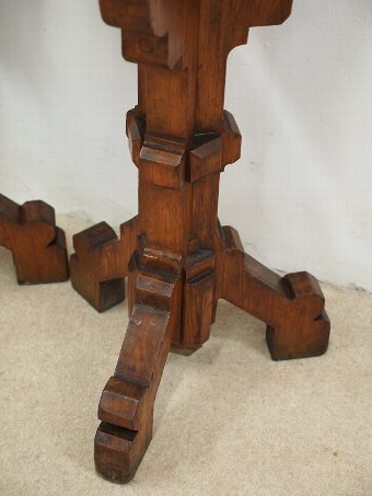 Antique Pair of Gothic Style Pine Stands