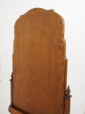 Antique Queen Anne Style Walnut Cheval Mirror