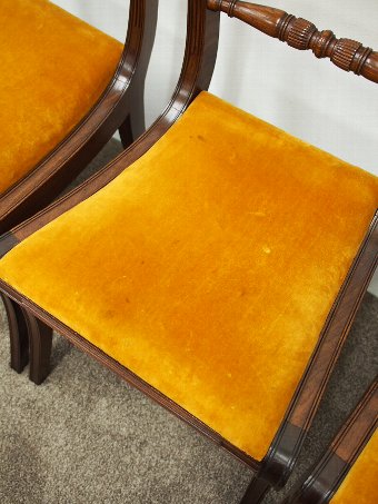 Antique Set of 4 Regency Mahogany Dining Chairs