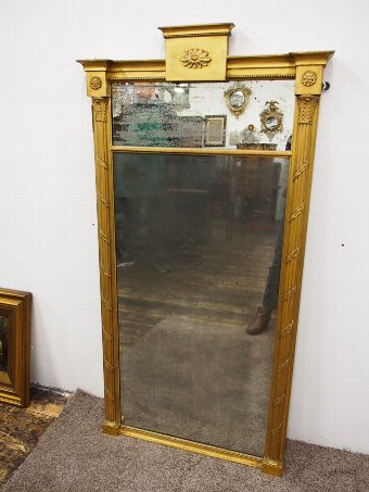 Antique Gilt Wood Pier Mirror