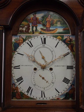 Antique Early Victorian Scottish Grandfather Clock by John Pringle of Earlston