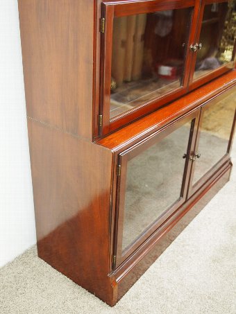 Antique Unusual Tall Mahogany Sectional Bookcase
