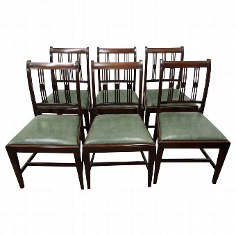  Set of 6 George III Style Mahogany Dining Chairs