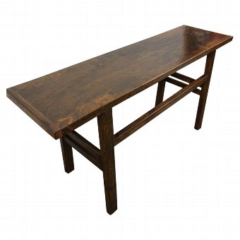 Stained Elm Hall or Serving Table