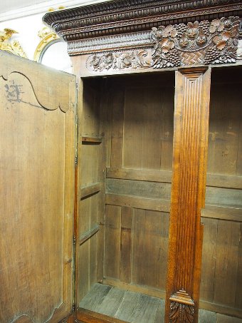 Antique George III French Oak Armoire