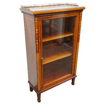 Sheraton Style Inlaid Mahogany Bookcase by Morison & Co, Edinburgh