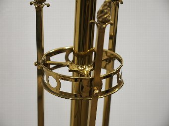 Antique Brass and Cast Brass Standard Lamp