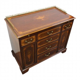 Rare Georgian Inlaid Writing Cabinet
