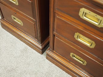 Antique Pair of Victorian Mahogany Chest of Drawers