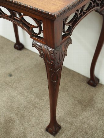 Antique Chippendale Style Mahogany Side Table