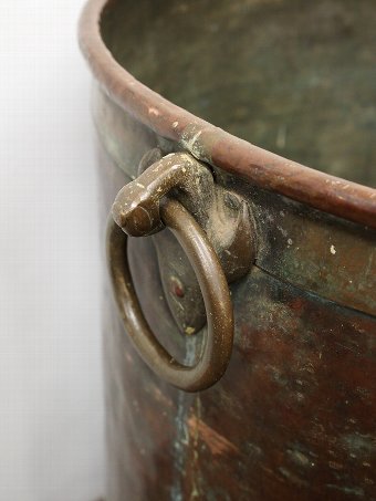 Antique Large and Unusual Copper and Brass Barrel