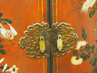 Antique Rare Chinoiserie Style Cabinet by Whytock and Reid