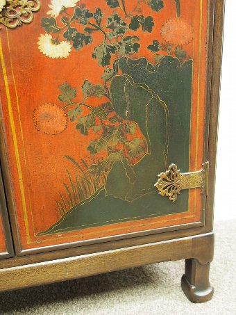 Antique Rare Chinoiserie Style Cabinet by Whytock and Reid