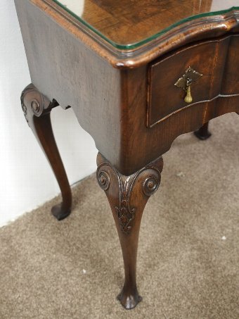 Antique Early Georgian Style Burr Walnut Dressing Table